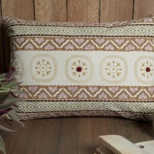 Multicoloured integrated printed cushion cover