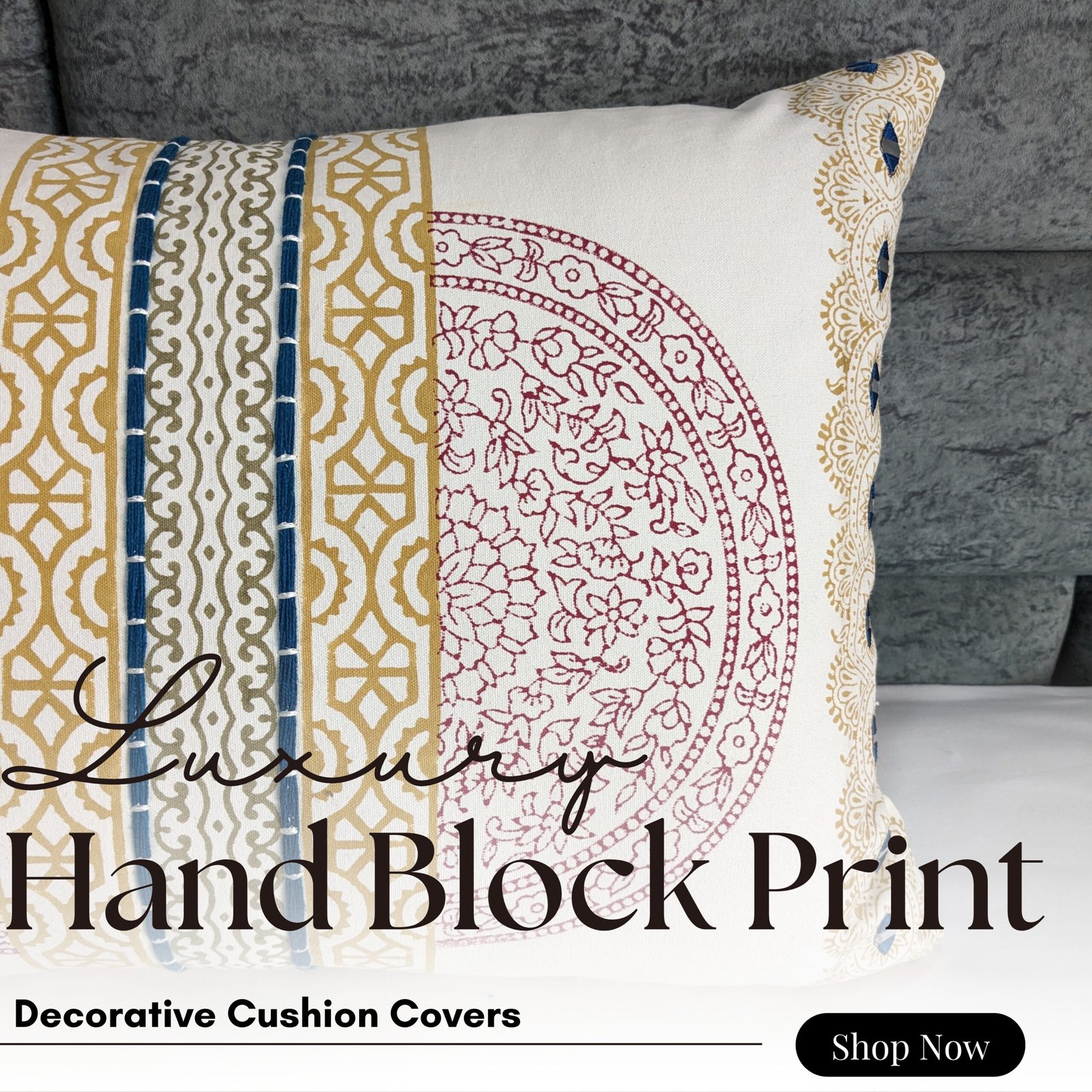 Minimal geometry printed cushion cover - Image 8