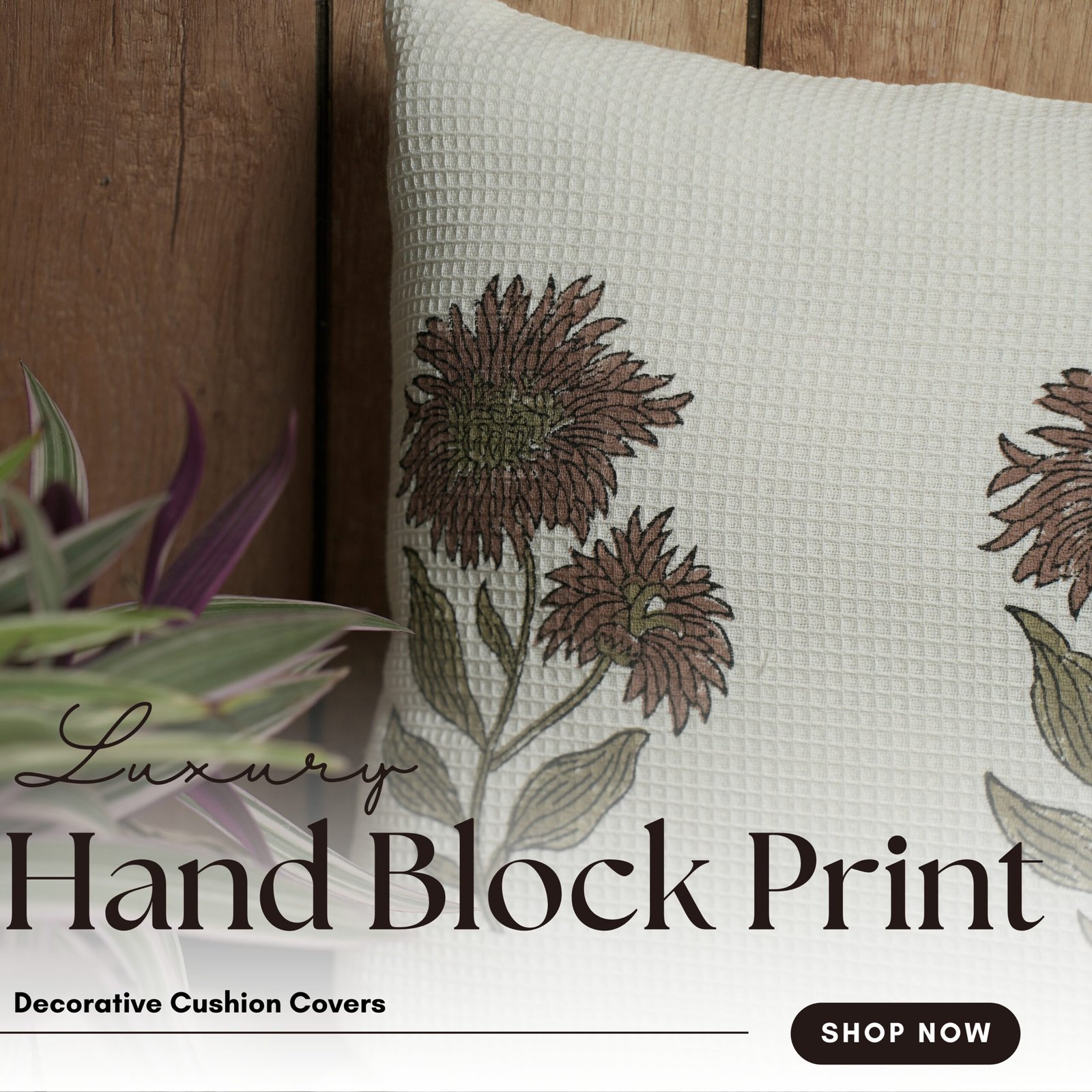 Botanical printed cushion cover - Image 10