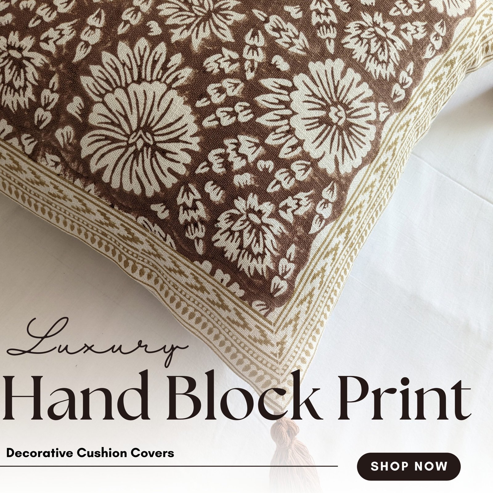 Garden in hues printed cushion cover - Image 9